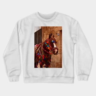 Traditional Wedding Ceremony Horse Crewneck Sweatshirt